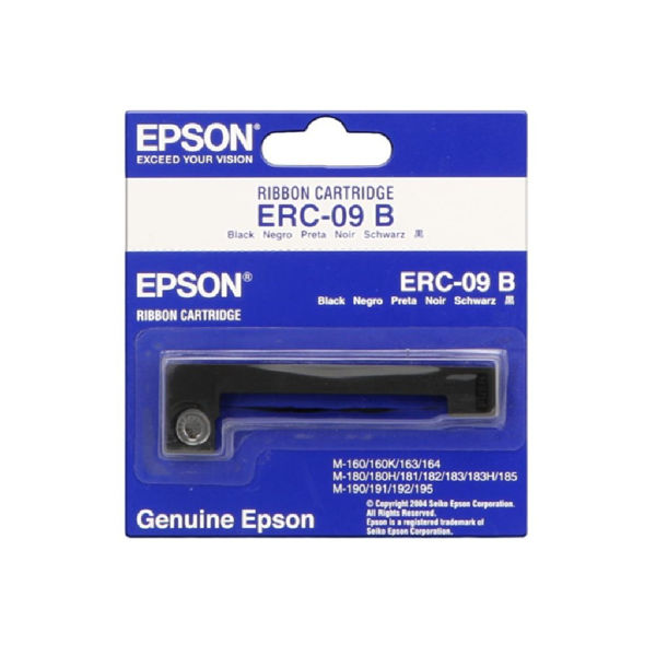 Picture of EPSON ERC09B Ribbon Cartridge, HX-20/M-160/M-180/M-190 Black